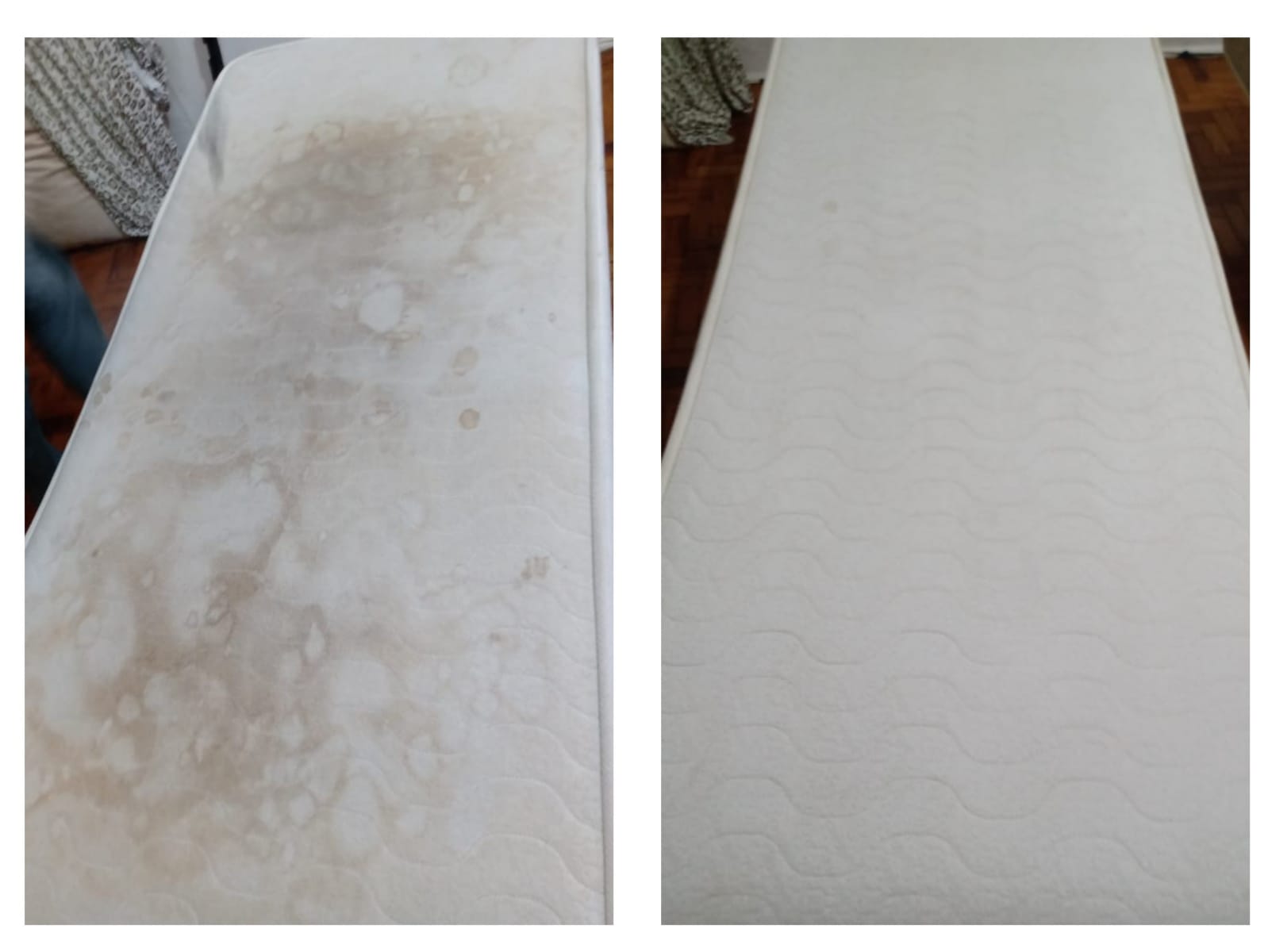 Antes e depois — Colchão de Solteiro